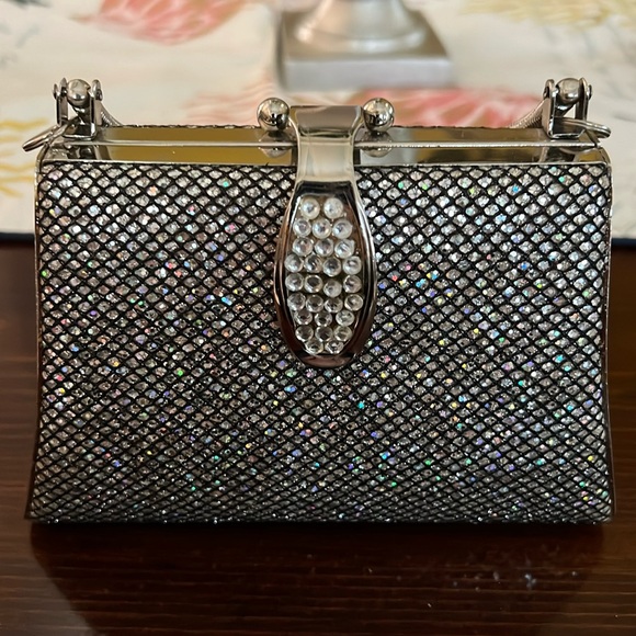Sanremo- small bling bag with chain - Picture 1 of 3